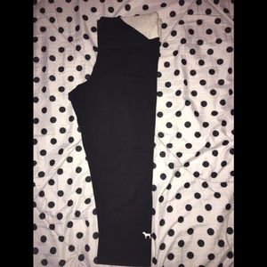 Vs pink cropped yogas